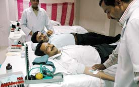 Chartered accountants donate blood to mark Chartered Accountants Day in Ludhiana on Saturday