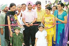 A Maple Bear Early Learning centre being inaugurated in Ludhiana on Sunday.