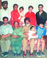 The Comrade with his family members, including his German daughter-in-law