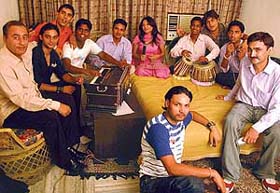 The cast and crew of "Punjabi Idol" at Hotel Park View in Sector 24, Chandigarh