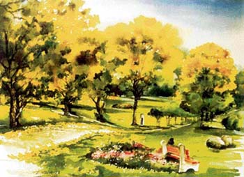 A painting by Bheem Malhotra