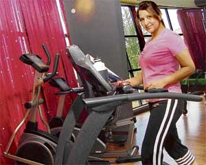 Corporate buff Priyanka Khosla sweats it out in her designer home gym with style
