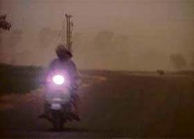 Visibility came to naught as Ludhiana was engulfed in a thick blanket of haze