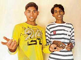 Rahul (left) and Rakesh determined to fight the battle for restoration of their dignity.