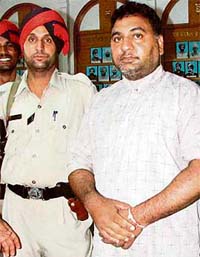 Lakhbir Singh, a travel agent who was rescued by the police from the clutches of his kidnappers in Ludhiana