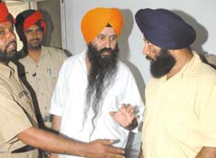 KCF militant Kulbir Singh Bira at the district court in Jalandhar 