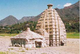 Some of the temples of old Bilaspur township date back to the 9th century. They now lie submerged in the Bhakra lake