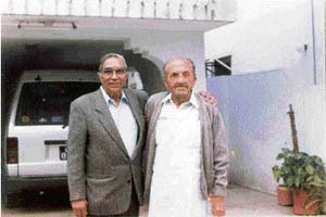 Reunion after 50 years: Pran Nevile with his classmate Saeed Ahmad Khan