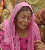 Mothers of Sukhdev Chand Aheer and Hardeep grief for their sons. 