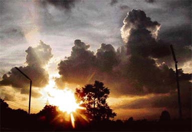 Dense grey clouds invaded the skies over Chandigarh on Friday threatening to shower spikes of rain but retreated without venting their fury