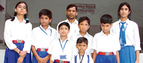 Students of Saraswati Modern School, Ludhiana, who have been selected to represent Punjab in the 18th National Kickboxing Championship to be held from July 27 to 30 in Kanyakumari.