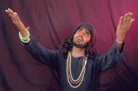Sompal Heera in one of his performances