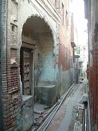An old house made with Nanakshahi bricks in a narrow lane stands in mute testimony to passage of time in the 800-year-old Sultanwind village.