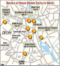 Series of hoax calls in Delhi