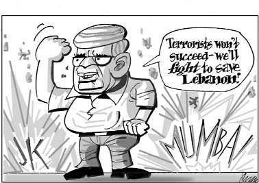 Editorial cartoon by Rajinder Puri