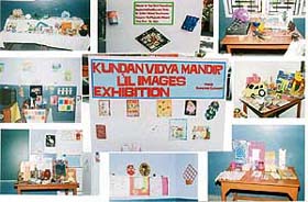 An exhibition of paintings by students of Kundan Vidya Mandir in Ludhiana
