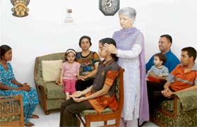 Harbir K. Singh gives her healing touch