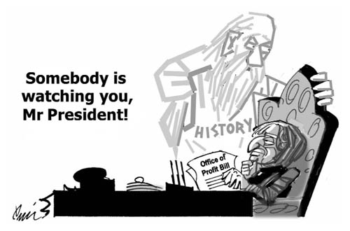 Editorial cartoon by Rajinder Puri