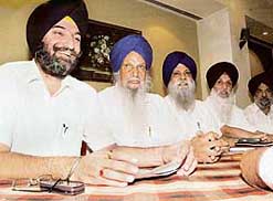 AISAD leaders address a press conference in Ludhiana on Tuesday.