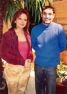 Posing right: Jeet Brar with Maureen Wadia