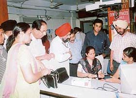 Mutilated currency notes being exchanged at a PNB camp in Mohali