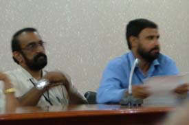 CMC director John Pramod and medical superintendent John Abraham read out the apology letter before mediapersons and city SSP A.S. Rai in Ludhiana on Monday