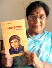 Manorama Jafa with her book