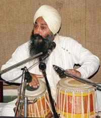 Bhai Baldeep Singh performing at the Apeejay College of Fine Arts, Jalandhar,