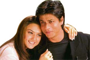 Shahrukh and Preety Zinta in Kabhi Alvida Na Kehna