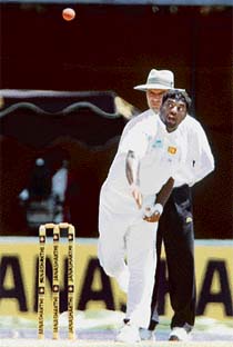 Going by the rate at which Muralitharan is taking wickets, he is likely to replace Shane Warne at the top sooner than later.