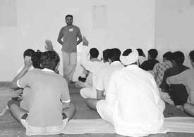 A drug deaddiction course in progress at Mansa