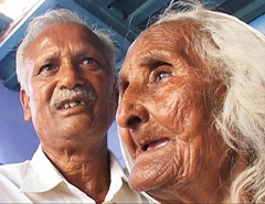 ajwanti, alias Bashira (80), now a resident of Pakistan, at her native town Ramdass (Amritsar)