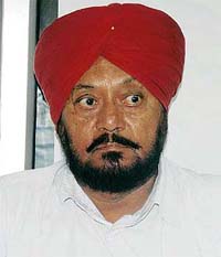Mr Nirmal Singh Mahant, former MLA of Rai Kote, in Ludhiana on Wednesday.