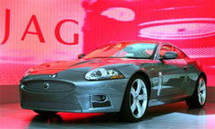 Jaguar XKR at the British International Motor Show in London