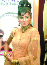 Gladrags winner 2004 Amanpreet Wahi was in the city on Wednesday.