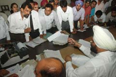 A Lok Adalat in progress in Jalandhar