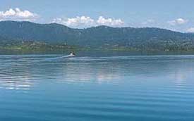 The Gobind Sagar reservoir that reached its comfortable storage level in Ropar