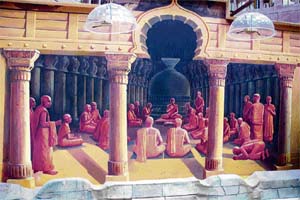The Buddhist Council where religious and political differences were reconciled was one of the first democratic institutions in India