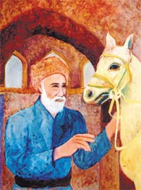 Painting by Sarojine Chopra.