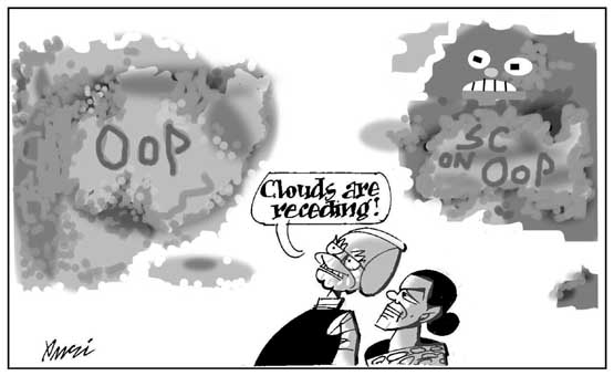 Editorial cartoon by Rajinder Puri