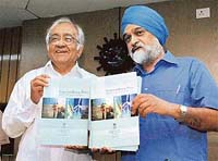 Deputy Chairman of the Planning Commission Montek Singh Ahluwalia releases the expert committee report on Integrated Energy Policy in New Delhi on Wednesday.