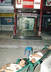 Blame it on the weather or call it simple lethargy, two security guards deployed at an ATM in Sector 10, Chandigarh, were caught napping while on duty by Tribune lensman Vinay Malik on Tuesday night