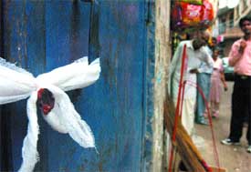 A shop sealed by the MCD following resumption of the drive
