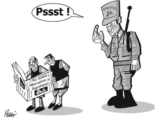 Editorial cartoon by Rajinder Puri