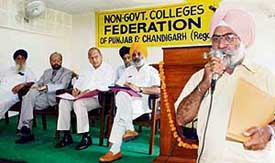 The representatives of non-government colleges condemn the DPI's audit proposal on Sunday