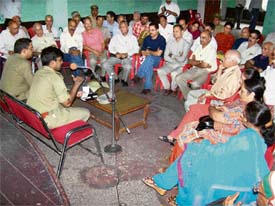 The police holds an interactive session on community policing