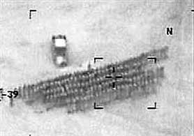 Taliban fighters have been appearing in larger numbers in Afghanistan. A US Defence Department aerial photograph.