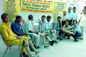 Prosthetics and clippers were distributed at a camp held in Ludhiana