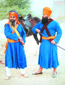 Still from the yet to be released religious Punjabi film Anokhe Amar Shaheed Baba Deep Singh ji