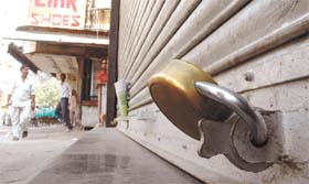 Markets in the Capital wore a deserted look on Wednesday.